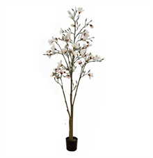 Magnolia træ i hvid 200 cm - kunstigt
